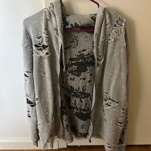 Distressed hoodie